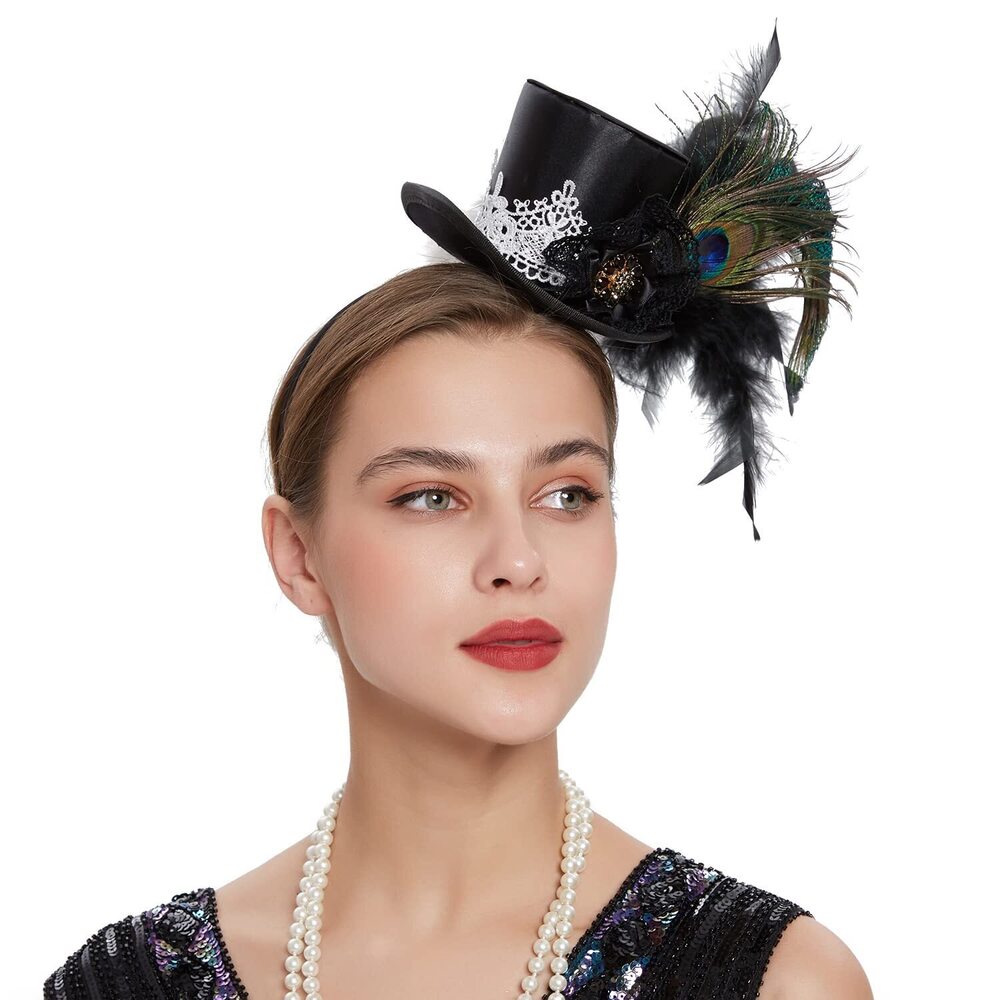 5657 Mini Top Hat Fantasy Fascinators Hats For Women,derby Tea Party